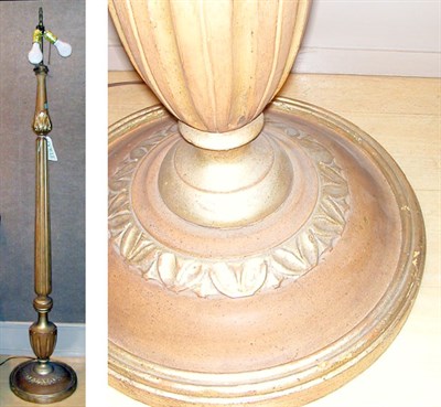 Lot 1386 - Neoclassical Style Gilt-Wood Floor Lamp