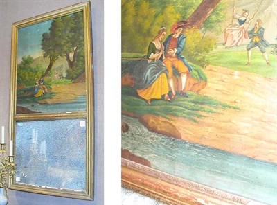 Lot 1388 - Georgian Style Painted Trumeau
