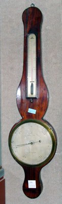 Lot 1354 - English Mahogany Wheel Barometer Signed Lione...
