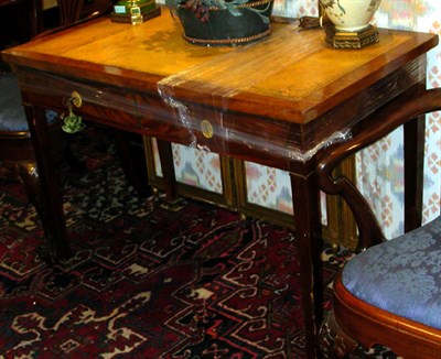 Lot 1129 - Continental Mahogany Leather Top Writing Desk...