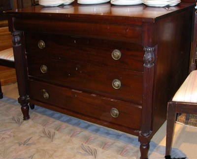 Lot 1150 - Classical Style Mahogany Chest Height 34...