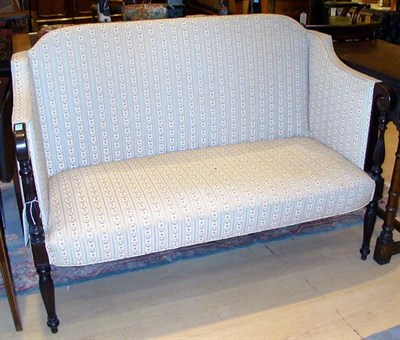 Lot 1153 - Georgian Style Upholstered Mahogany Settee