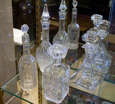 Lot 1172 - Four Glass Decanters