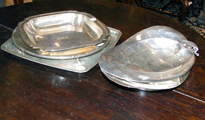 Lot 1288 - Five Tiffany & Co. Sterling Silver Dishes...