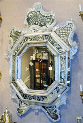 Lot 1322 - Venetian Glass Mirror