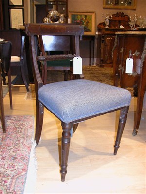Lot 1264 - Pair of Regency Style Mahogany Side Chairs