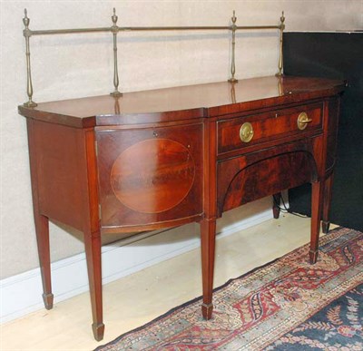 Lot 319 - Federal Style Inlaid Mahogany Bow Front...