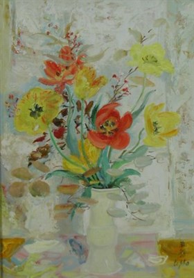 Lot 96 - Le Pho French, 1907-2001 LES POPPIES Signed Le...