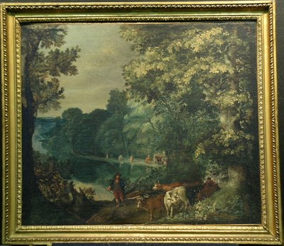 Lot 4035 - Circle of Roeland Savery LANDSCAPE WITH CATTLE...