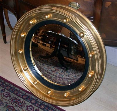 Lot 2607 - Regency Style Gilt-Wood Bull's-Eye Mirror...