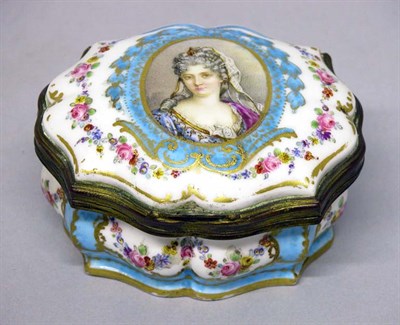 Lot 435 - Sevres Style Gilt-Metal Mounted Porcelain...