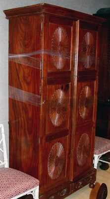 Lot 1222 - Anglo-Indian Fruitwood Two-Part Cabinet Height...