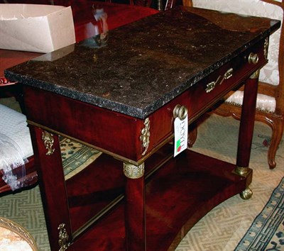 Lot 1414 - Empire Marble Top Console
