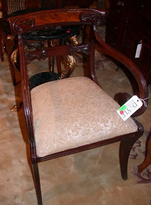 Lot 1650 - Regency Mahogany Armchair