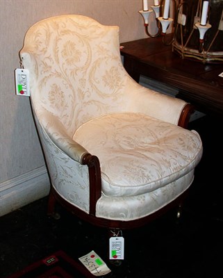 Lot 1186 - Victorian Upholstered Walnut Armchair