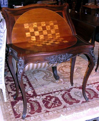 Lot 662 - Victorian Rosewood Fold-Over Games Table...