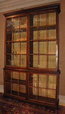 Lot 2477 - Georgian Style Parcel Gilt Mahogany Bookcase...