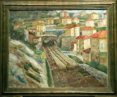 Lot 2003 - Joseph Biel American, 1891-1943 RAILROAD,...