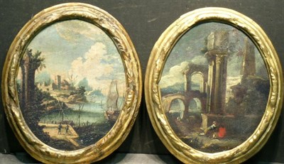 Lot 4029 - Manner of Mario Ricci LANDSCAPES: TWO Oils on...