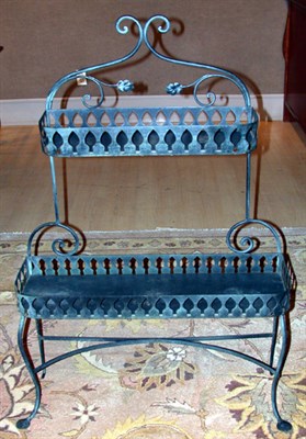 Lot 2423 - Victorian Style Wrought Iron Plant Stand...