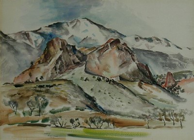 Lot 179 - Jozef Bakos 1891-1977 PIKES PEAK, COLO. Signed...