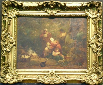 Lot 4052 - Attributed to George Morland GYPSY ENCAMPMENT...