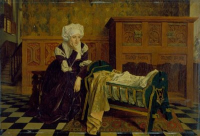 Lot 127 - Willem Geets Belgian, 1838-1919 LOST IN...