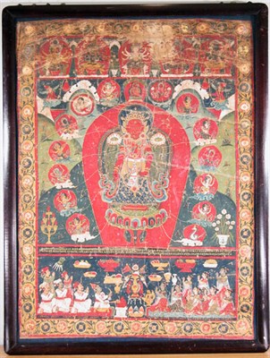 Lot 4201 - Pauba Dated 17th century, India The central...