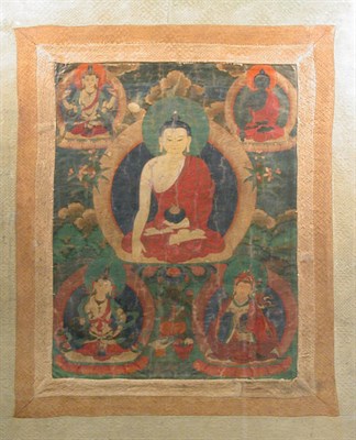 Lot 4223 - Thanka of Sakiyamuni Buddha Tibet, 18th...