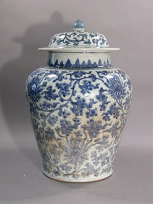 Lot 4260 - Chinese Blue and White Glazed Porcelain...