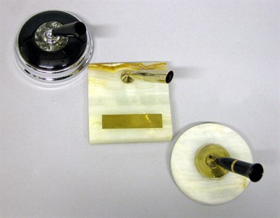 Lot 2324 - Twelve Assorted Desk Pen Stands; Together with...