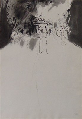 Lot 82 - Leonard Baskin American, 1922-2000 BEARDED MAN...