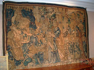 Lot 4453 - Flemish Biblical Tapestry Panel Belgium,...