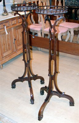 Lot 2556 - Pair of Georgian Style Mahogany Fern Stands...