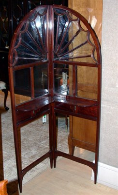 Lot 2605 - Georgian Style Mahogany Two-Panel Screen...