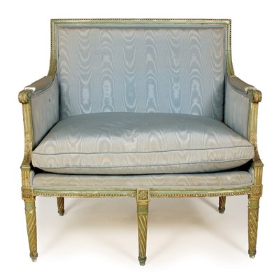 Lot 1272 - Louis XVI Style Painted Settee Length 36 inches.