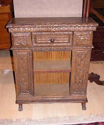 Lot 4299 - Continental Baroque Walnut Side Cabinet The...