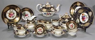 Lot 4400 - English Porcelain Tea Service Mid 19th century...