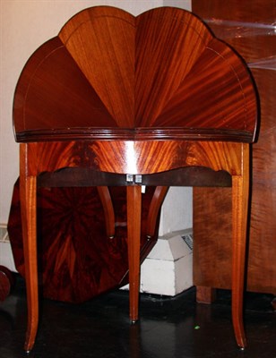 Lot 2151 - Georgian Style Mahogany Folding Corner Table...