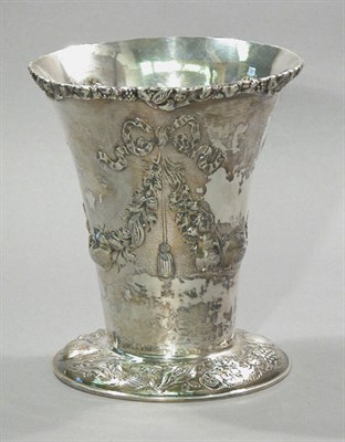 Lot 4373 - Late George III Silver Vase Maker's mark CR...