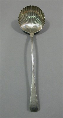Lot 4360 - George III Silver Ladle Maker's mark rubbed,...