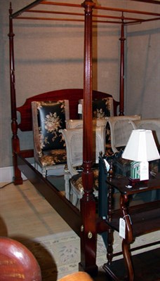 Lot 2418 - Georgian Style Mahogany Tester Bed Height 7...