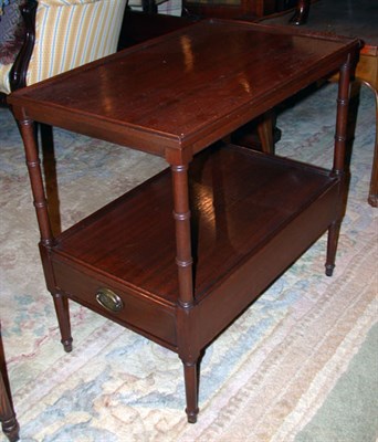 Lot 2533 - Pair of Georgian Style Mahogany Two-Tier Side...