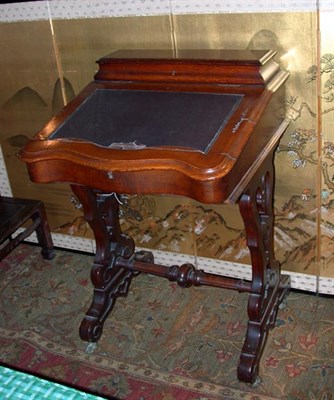 Lot 2374 - Victorian Fruitwood Davenport Height 35 inches,...