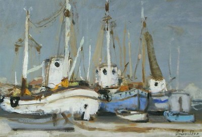 Lot 103 - Eugene Baboulene French, 1905-1994 BATEAU A...
