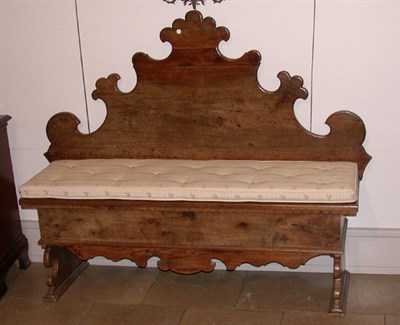Lot 2402 - Italian Rococo Style Walnut Bench Length 60...