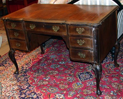 Lot 2548 - Queen Anne Style Mahogany Writing Desk Height...