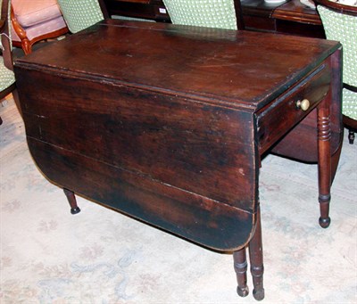 Lot 2524 - American Stained Pine Drop-Leaf Table Height...