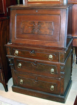 Lot 2480 - Victorian Walnut Slant Front Desk Height 46...
