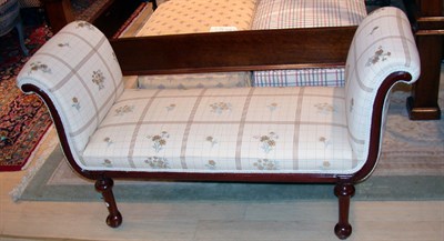 Lot 2536 - Georgian Style Mahogany Bench Length 50 inches.